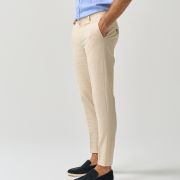 Textured slim fit trousers crafted from quality textile with a touch of stretch for added comfort for men from You.Boutique