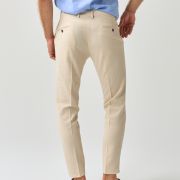 Textured Slim Fit Trousers