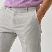 Textured Slim Fit Trousers