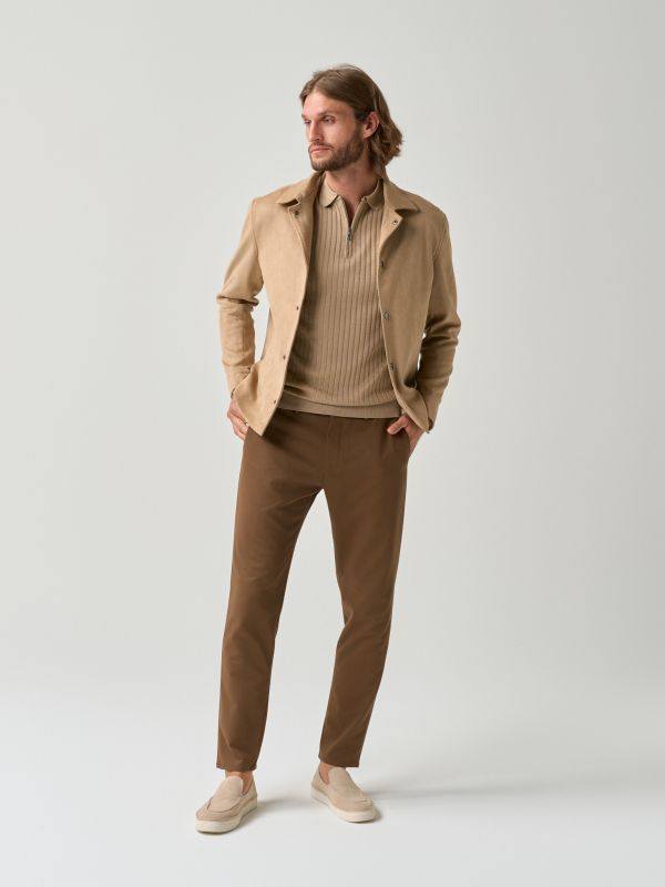Faux Suede Jacket - Image 4