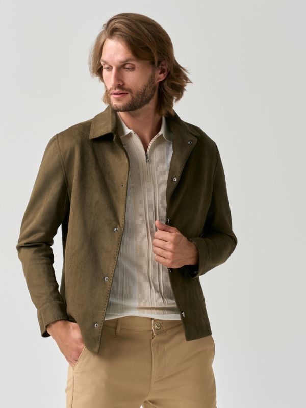 Faux Suede Jacket - Image 3