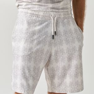 Comfortable and soft grey leisure print shorts for men from You.Boutique