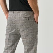 Checkered Slim Fit Trousers