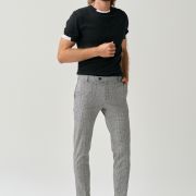 Checkered Slim Fit Trousers