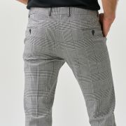 Checkered Slim Fit Trousers