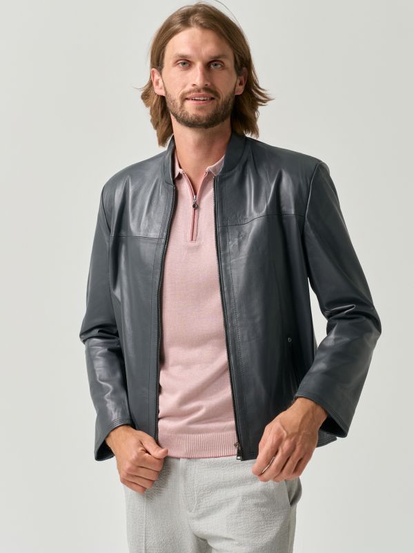 Leather Biker Jacket - Image 5
