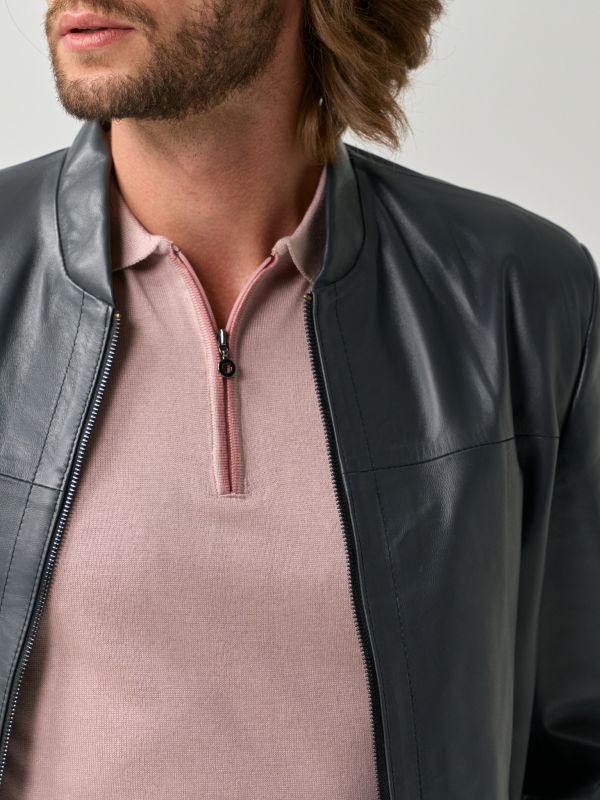 Leather Biker Jacket - Image 8