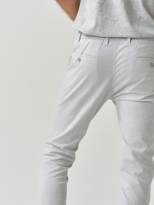 Drawstring Slim Fit Trousers - Image 4