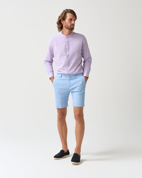 Linen Blend Regular Fit Shorts