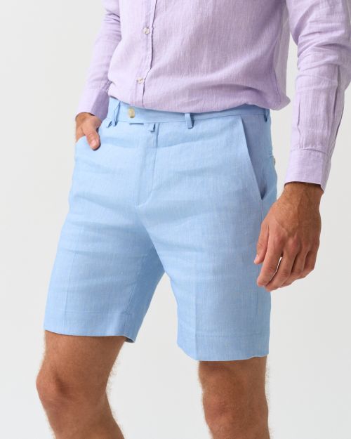 Linen Blend Regular Fit Shorts