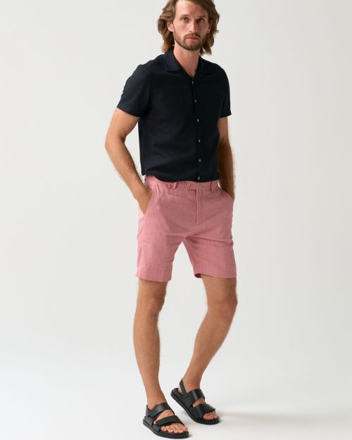 Linen Blend Regular Fit Shorts