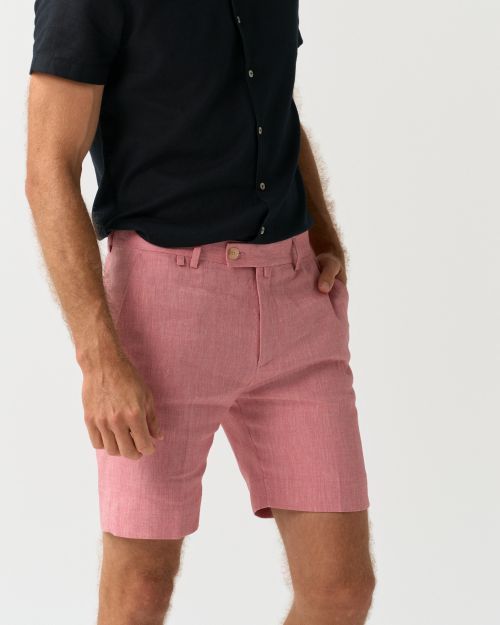 Linen Blend Regular Fit Shorts