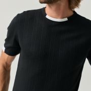 Textured Knit T-Shirt