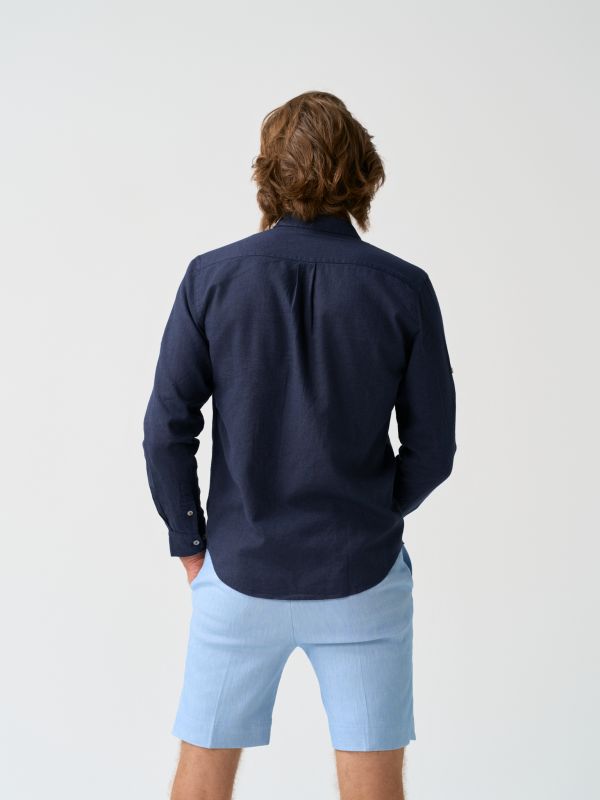 Linen Button Shirt - Image 4