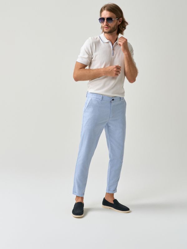 Slim Fit Trousers - Image 3