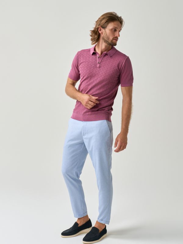 Textured Polo Shirt – Image 3