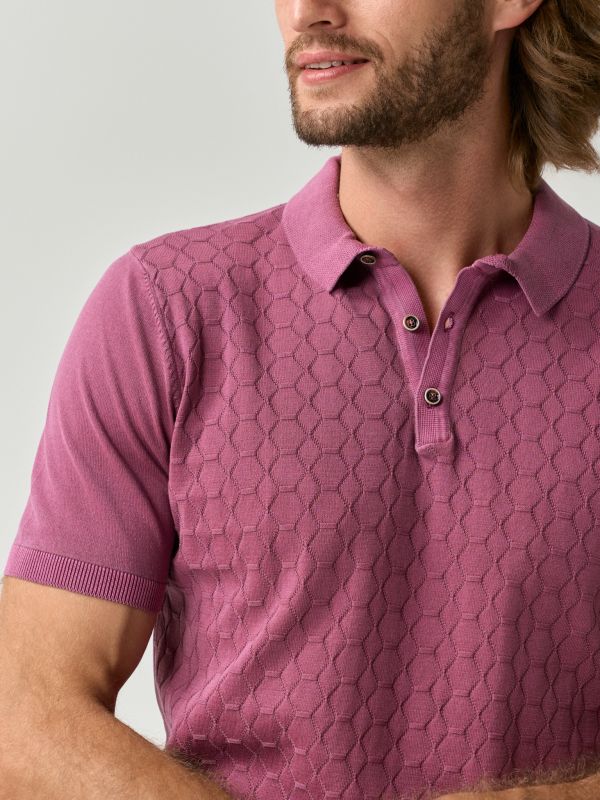 Textured Polo Shirt – Image 4