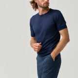 Navy essential thin knit T-shirt for men from You.Boutique