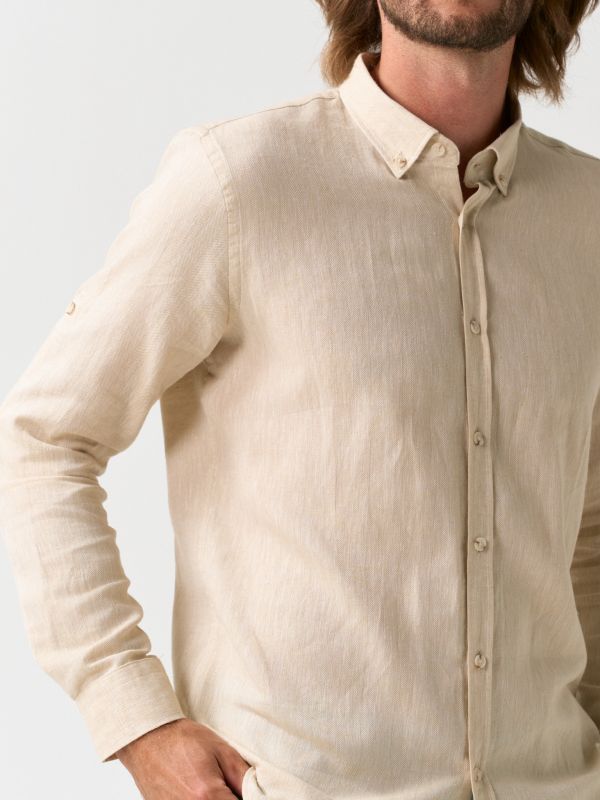 Linen Button Shirt - Image 2