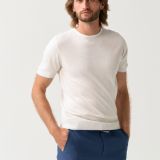 White essential thin knit T-shirt for men from You.Boutique